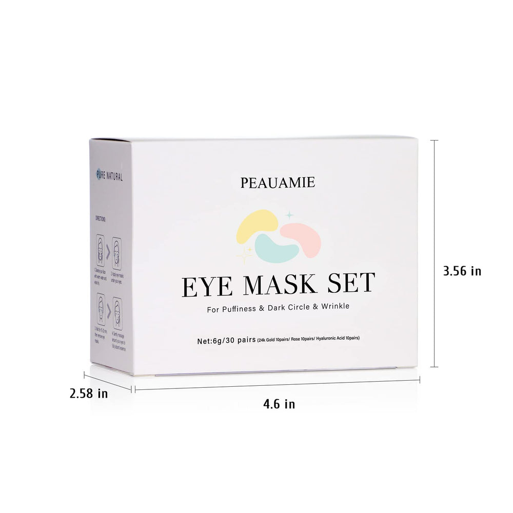 PEAUAMIE hyaluronic eye patches closeup for moisture replenishment