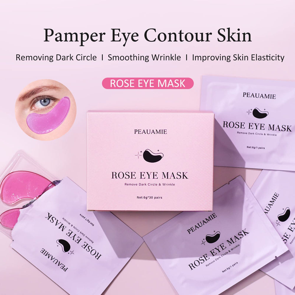 Peauamie rose-eye-patch 30-pairs box offers cost-effective routine care.