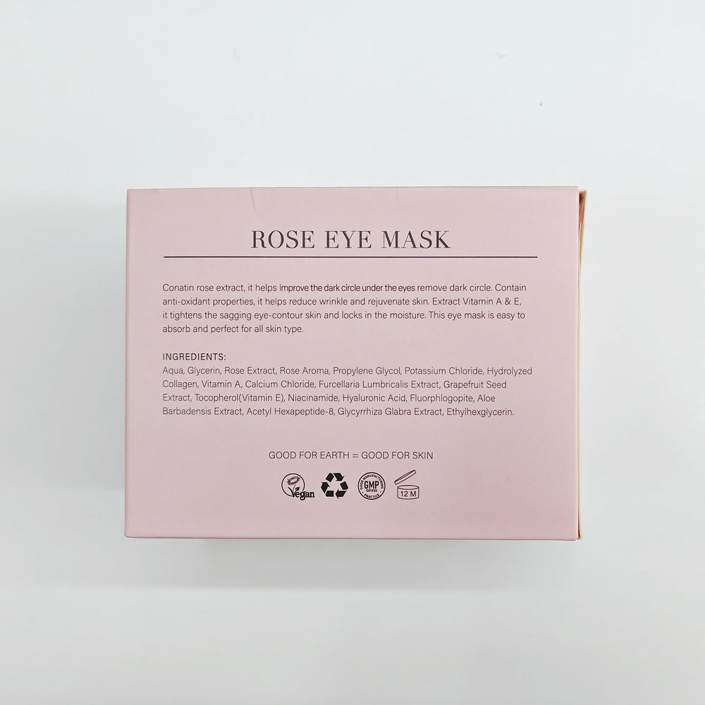 Peauamie rose-eye-patch texture closeup reveals gel-like serum and skin contact.
