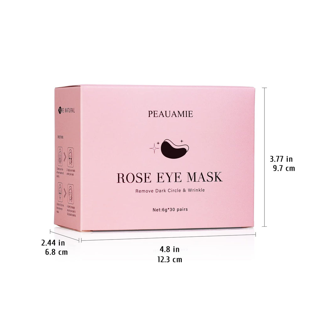 Peauamie rose-eye-patch travel packaging shows convenient on-the-go care.
