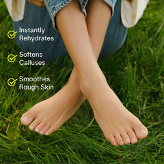 Pedestrian Project Walker’s Foot Cream on heels softens calluses for smoother steps