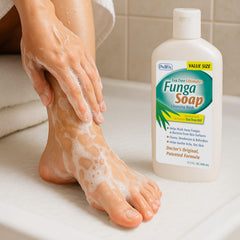 Pedifix FungaSoap body wash routine versatile full-body cleansing.