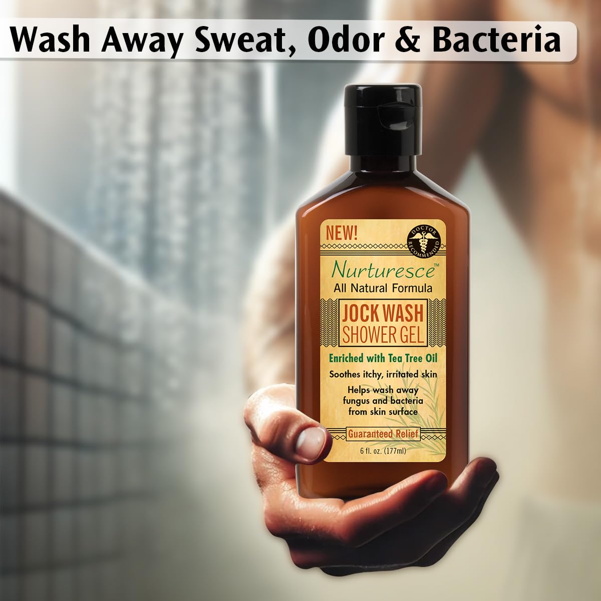 Pedifix PediFix Nurturesce Jock Wash plant-based formula emphasizes gentle cleansing