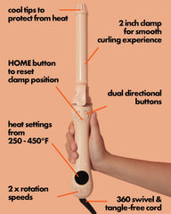 Peech dual-voltage design enables travel-friendly styling worldwide.