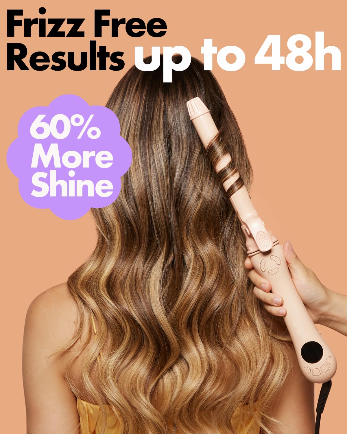 Peech even-heat distribution ensures consistent curls across hair types.