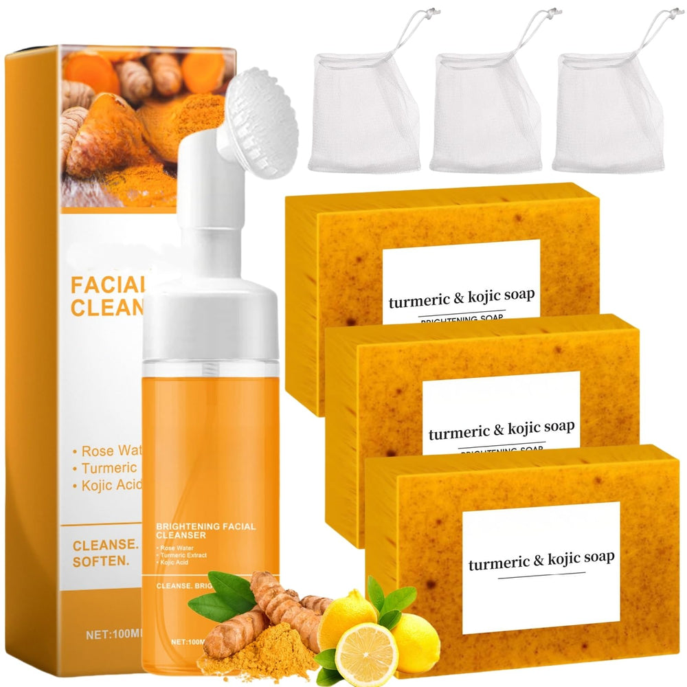Peehss turmeric soap bar lemon-scent delivers rich foam and deep hydration for balanced skin.