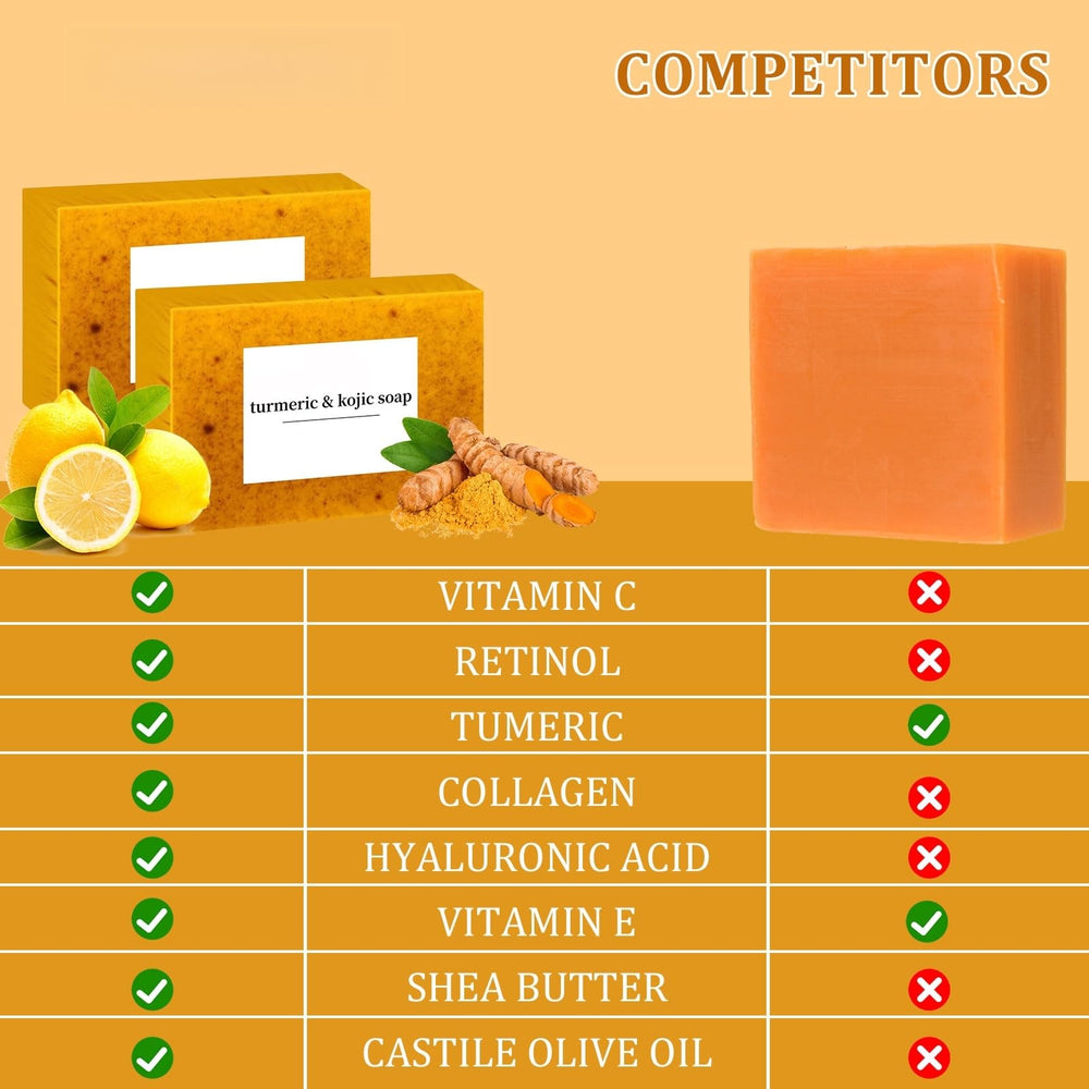 Peehss turmeric soap body use on elbows and knees for smooth skin