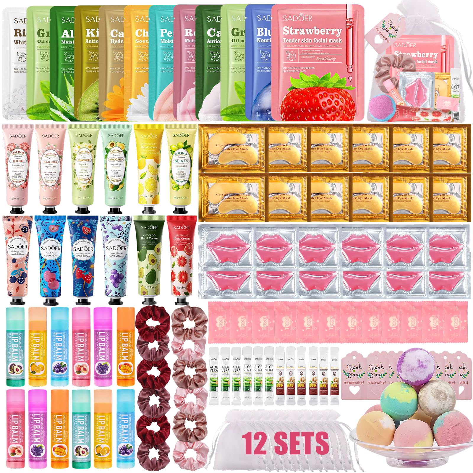 Peenice spa party face masks ready for a relaxing home spa night.