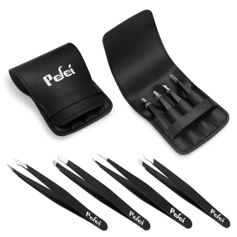 Pefei tweezers in use for ingrown hair management with precision.