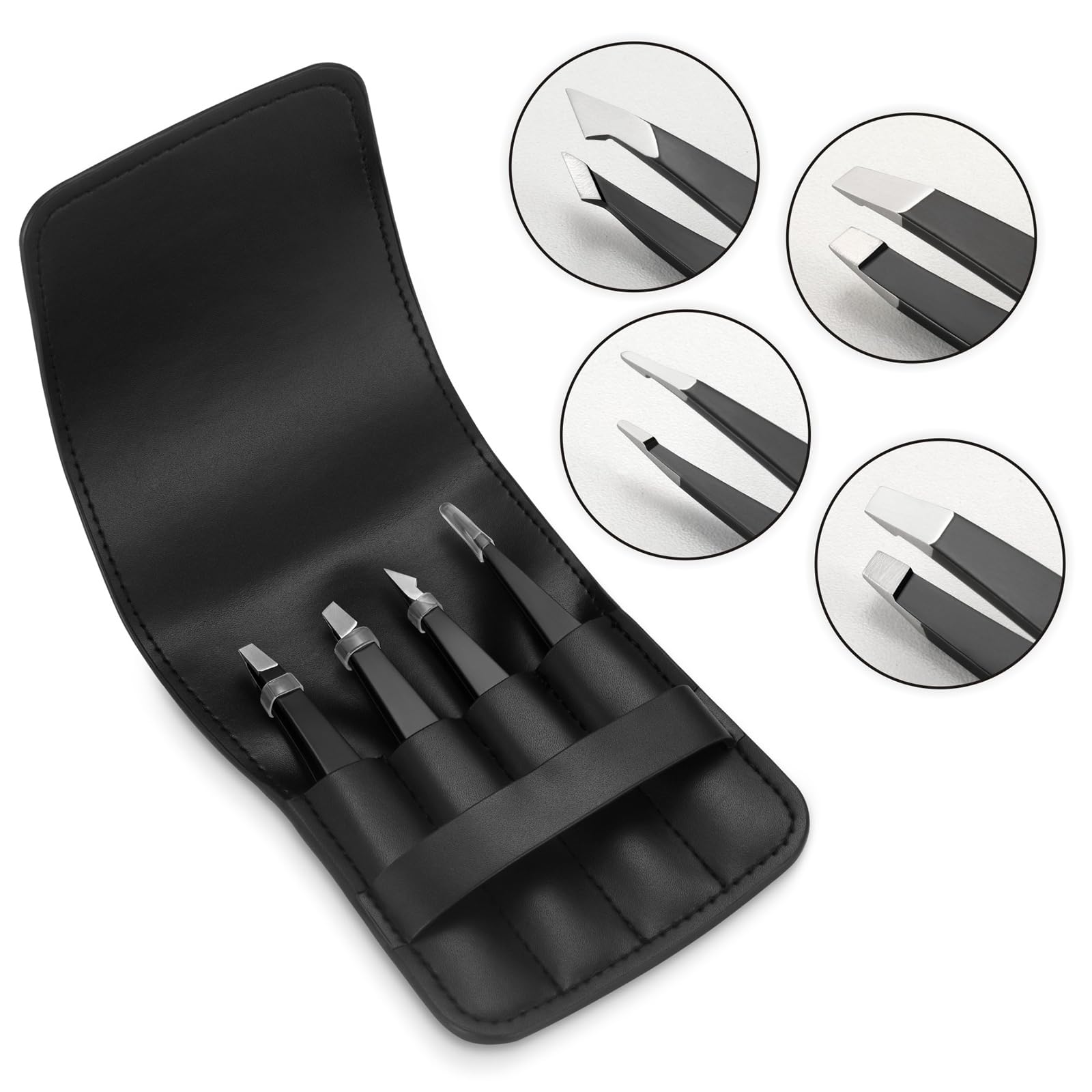 Pefei travel case keeps your tweezers organized on the go.