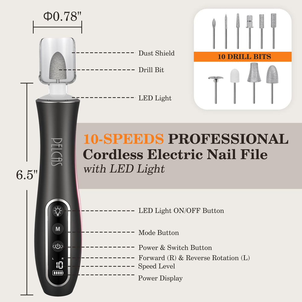 PEL CAS clear dust shield and cleaning brush protect your workspace.