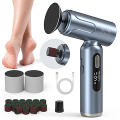PELCAS electric foot file with LED screen for precise foot care