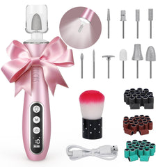 PELCAS electric nail file with LED light for precise at-home manicures.