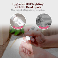 PEL CAS ergonomic pen-design nail drill fits comfortably in hand for long sessions.