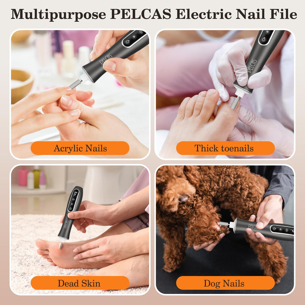 PEL CAS 60 sanding bands for thick nails and gel polish removal.