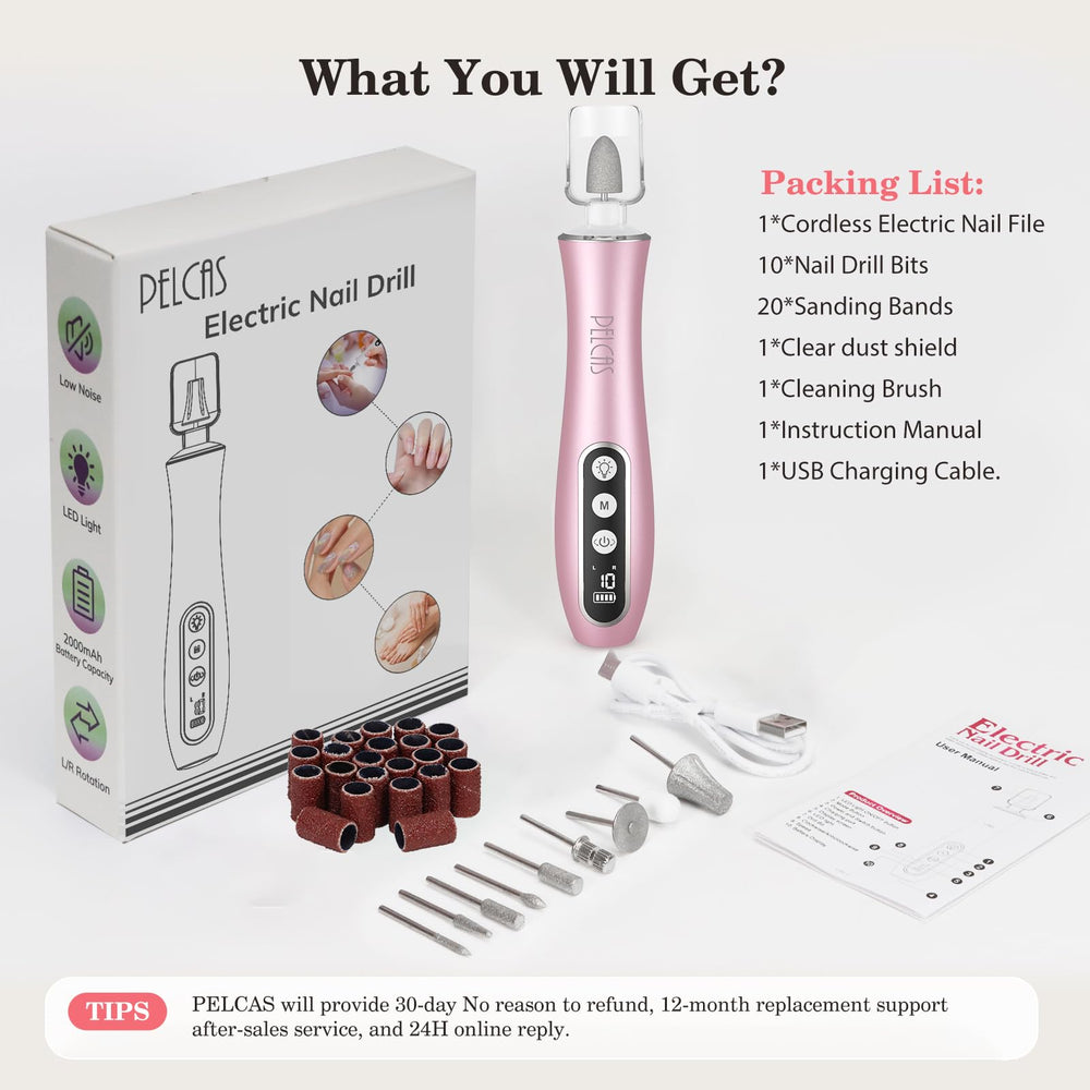 PELCAS USB charging cable enables convenient recharge anywhere.