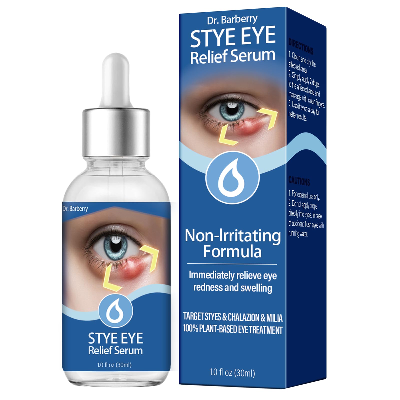 PENNTR Stye Eye Treatment bottle close-up showing fragrance-free soothing eye care.