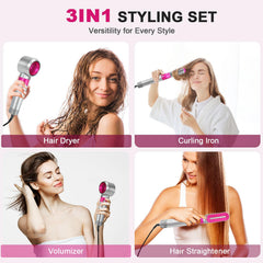 PENUIO Air Sculpt round brush adding voluminous curls and bounce