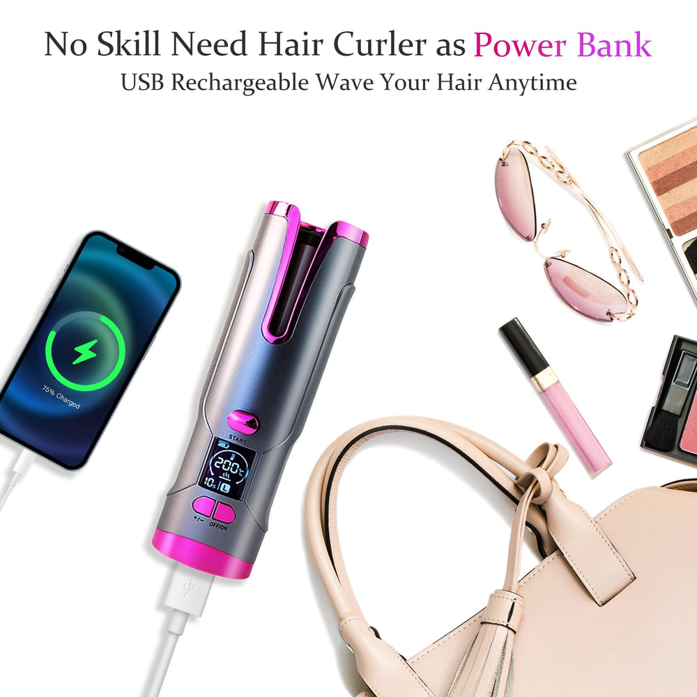 PENUIO ceramic coating protects hair and reduces heat damage during curling.
