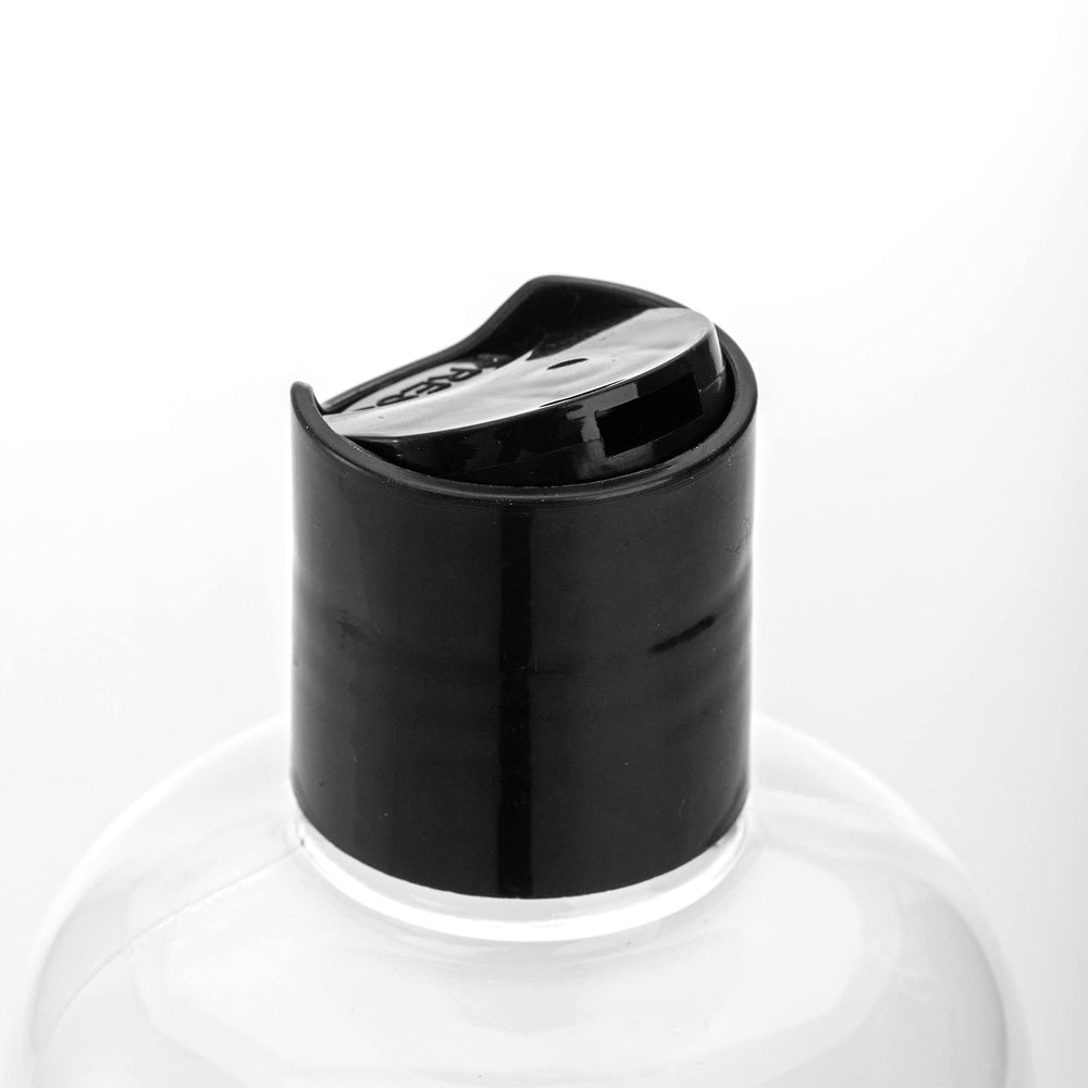 Peohud disc-top cap close-up shows controlled dispensing for liquids.