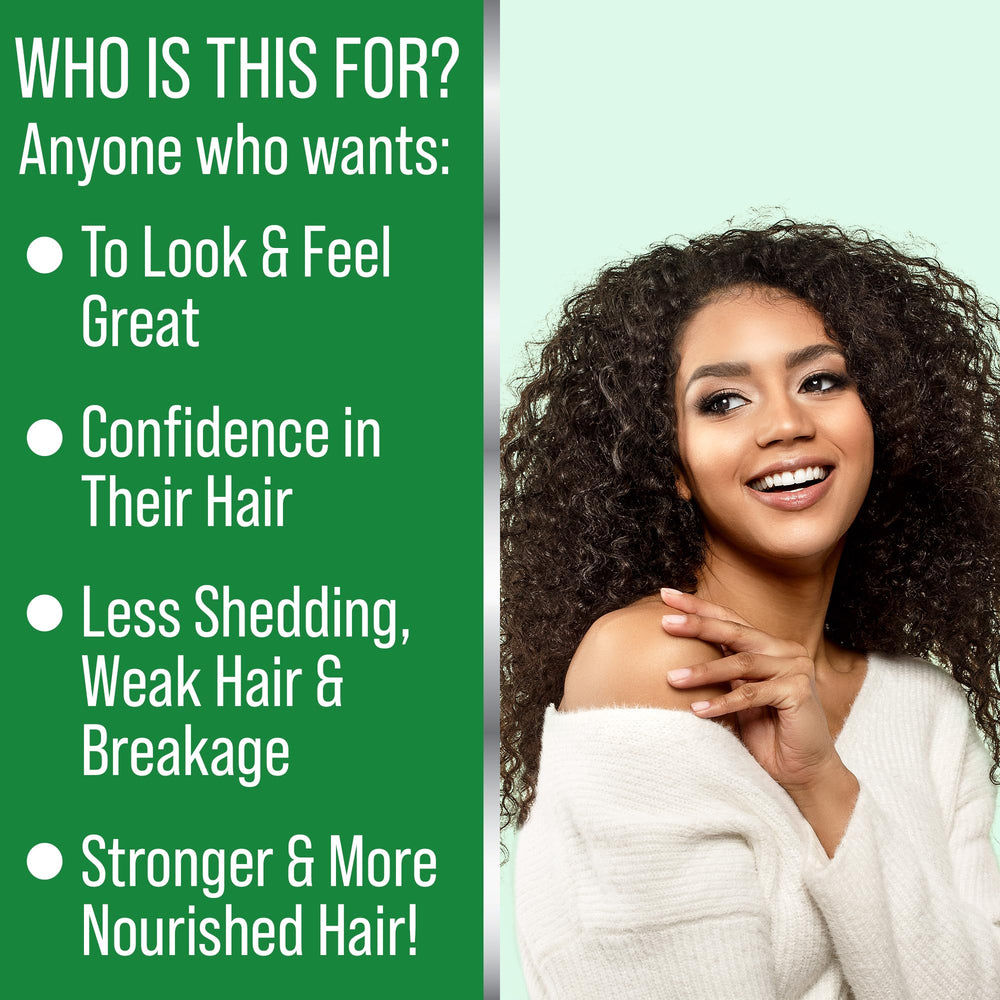 Hair Thickness Maximizer peppermint oil bottle label close-up shows quality.