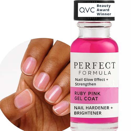 Perfect Formula Ruby Pink Gel Coat brush-application demonstrates precise, even color.