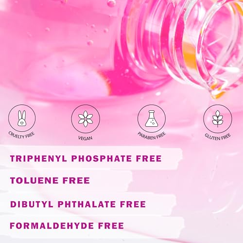 Perfect Formula Ruby Pink Gel Coat rosy nail bed effect enhances natural nails.