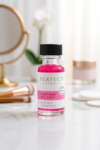 Perfect Formula Ruby Pink Gel Coat sheer-pink swatch hints natural look.