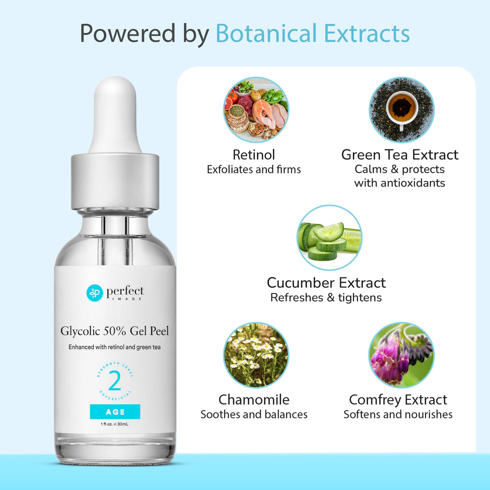 Perfect Image Glycolic 50% Gel Peel texture close-up enables smooth application.