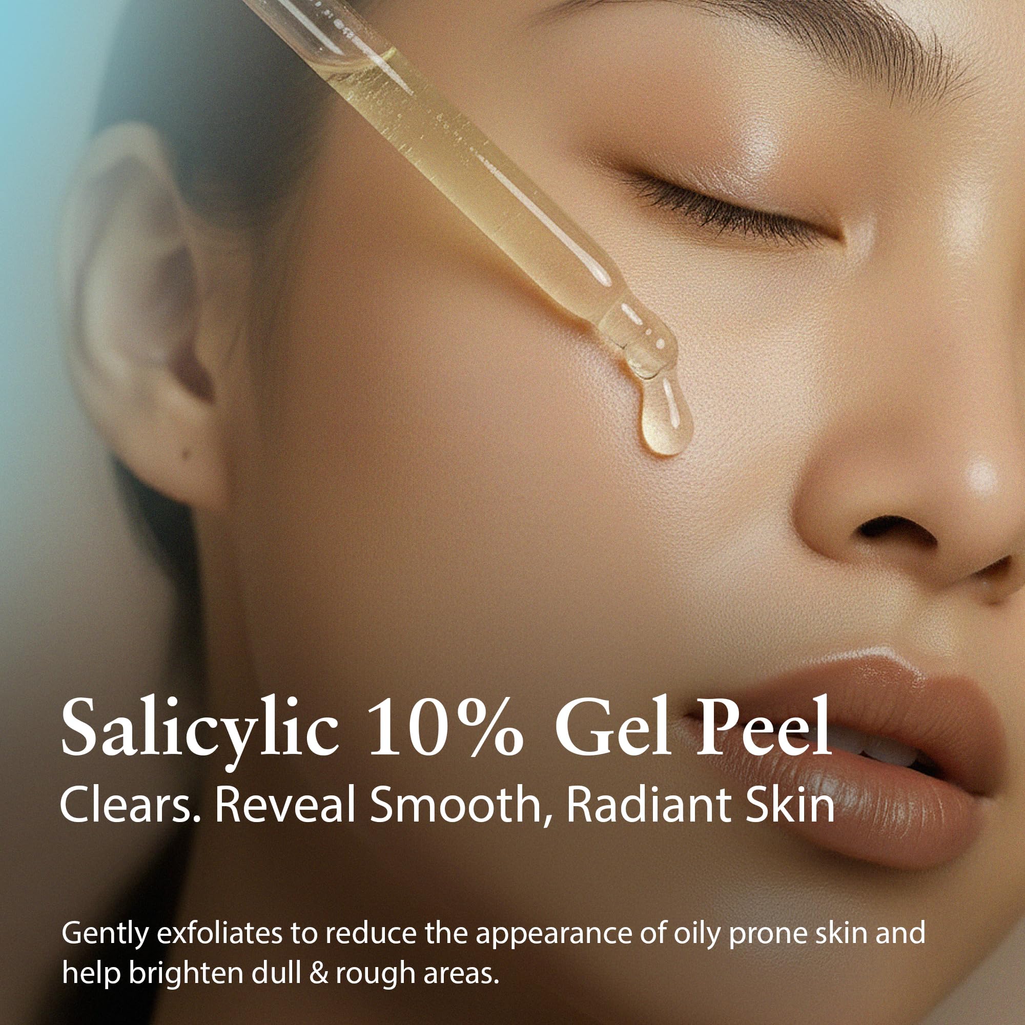 Perfect Image Salicylic 10% Gel Peel application demonstrates routine breakout management.