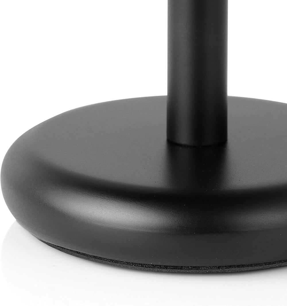 Perfecto Deluxe black razor stand lifestyle shot showing premium design elevating your ritual