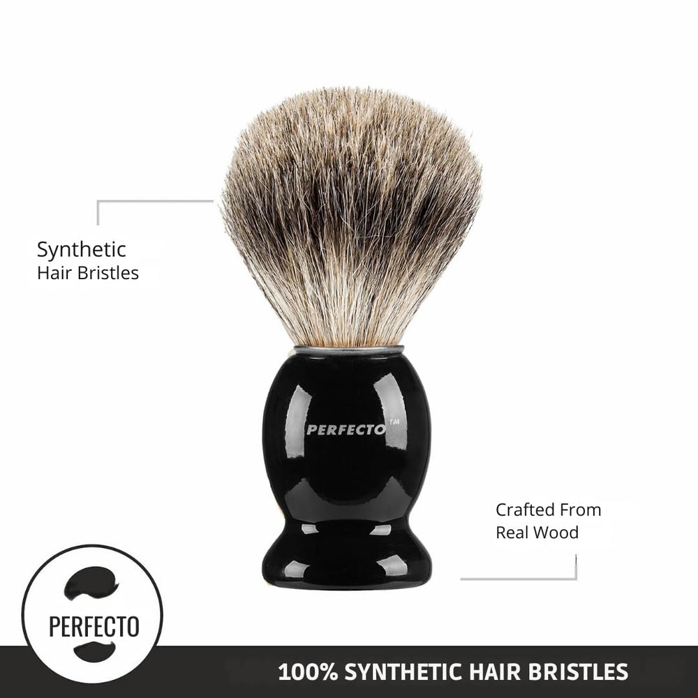 Perfecto durable shaving brush built to last through daily use.