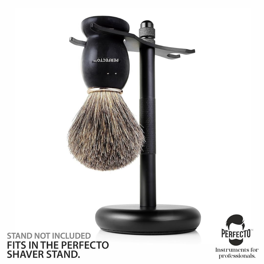 Perfecto rich-lather creation from premium bristles for a smooth shave.