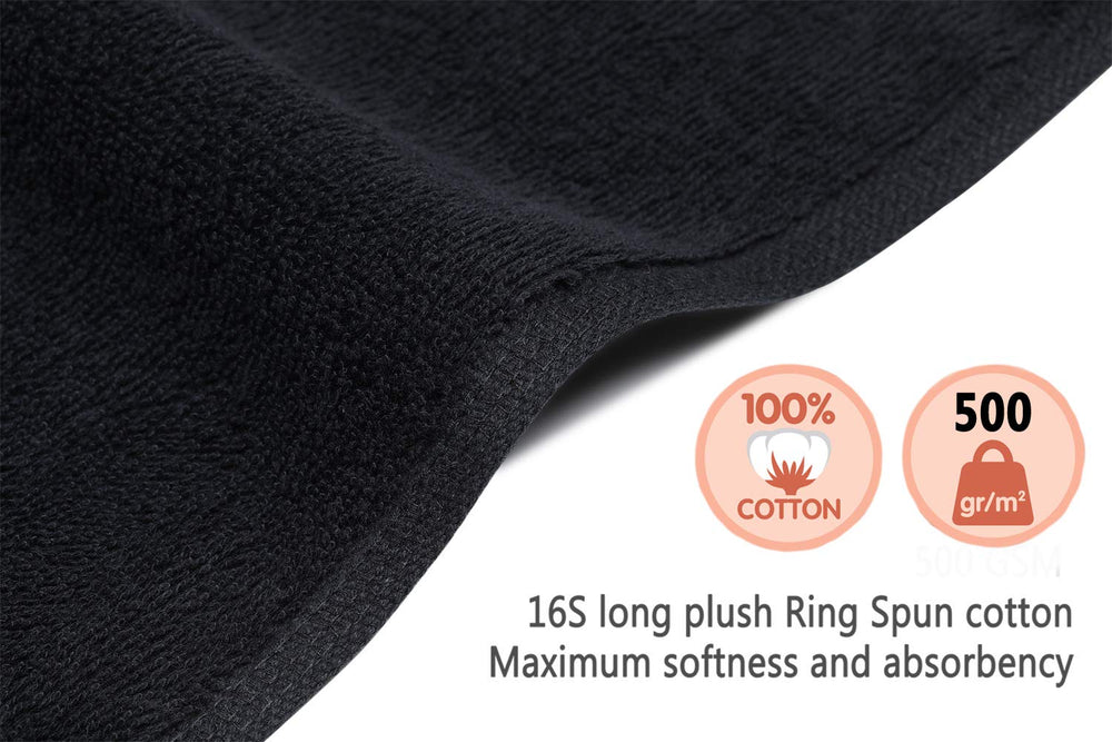 PERFEHAIR Towels hanging by a sink demonstrate easy laundry care and color-safe washing.