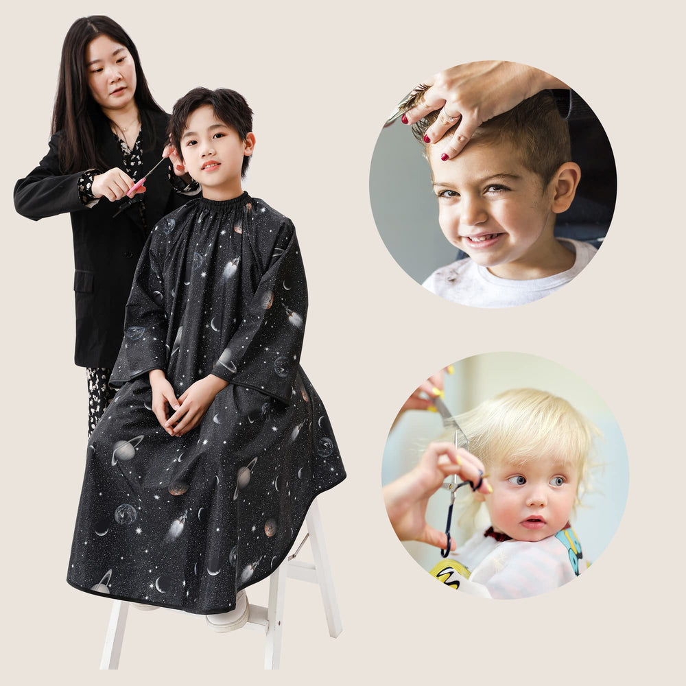 PERFEHAIR cape shows easy-clean material and anti-static properties.
