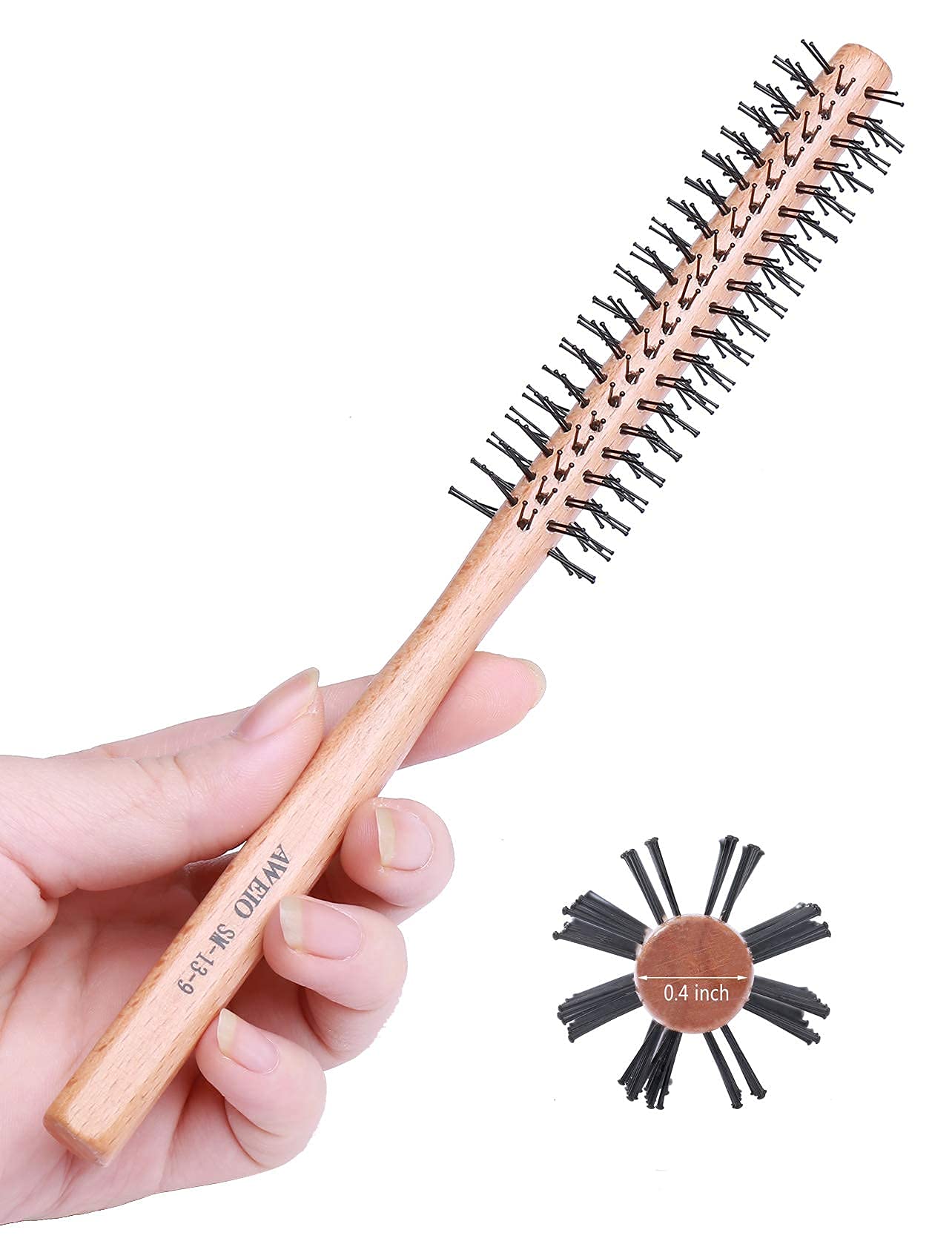PERFEHAIR small round brush for short hair with a 1-inch barrel for lift