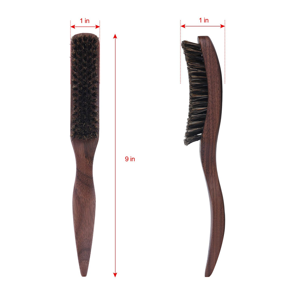 PERFEHAIR walnut ergonomic handle provides precise parting and comfortable grip