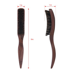 PERFEHAIR walnut ergonomic handle provides precise parting and comfortable grip