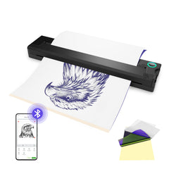 PeriPage P90 front view highlights compact design for easy, on-the-go stencil printing.