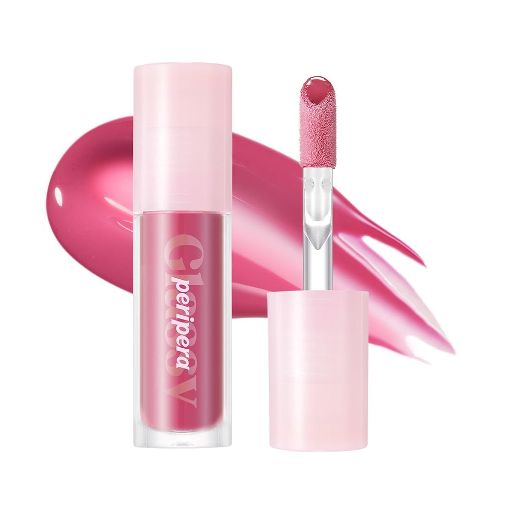 Peripera Ink Glasting Lip Gloss Berry Best close-up wand for glassy lip shine.