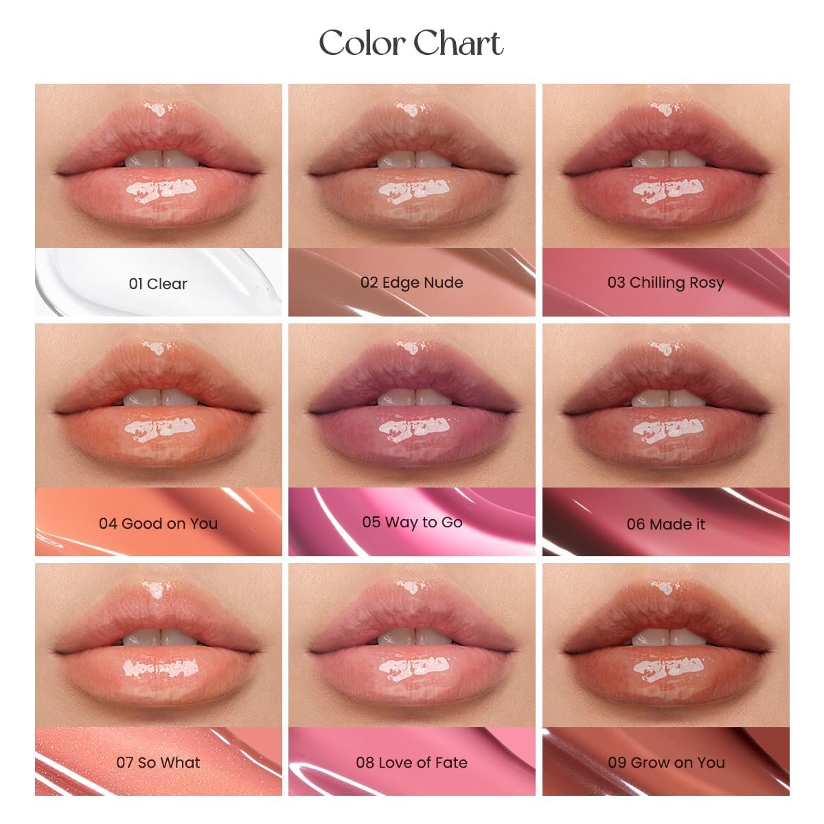 Peripera Ink Glasting Lip Gloss non-sticky, day-to-night radiance.