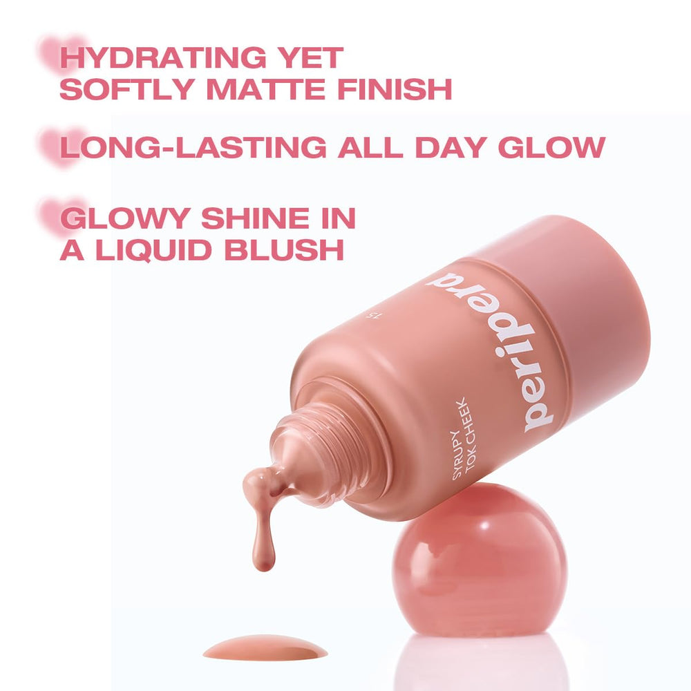 Dispensing action of Peripera Syrupy Tok Cheek demonstrates mess-free control.