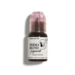 Perma Blend Darkest Brown ink pour, smooth application for long-lasting eyeliner.