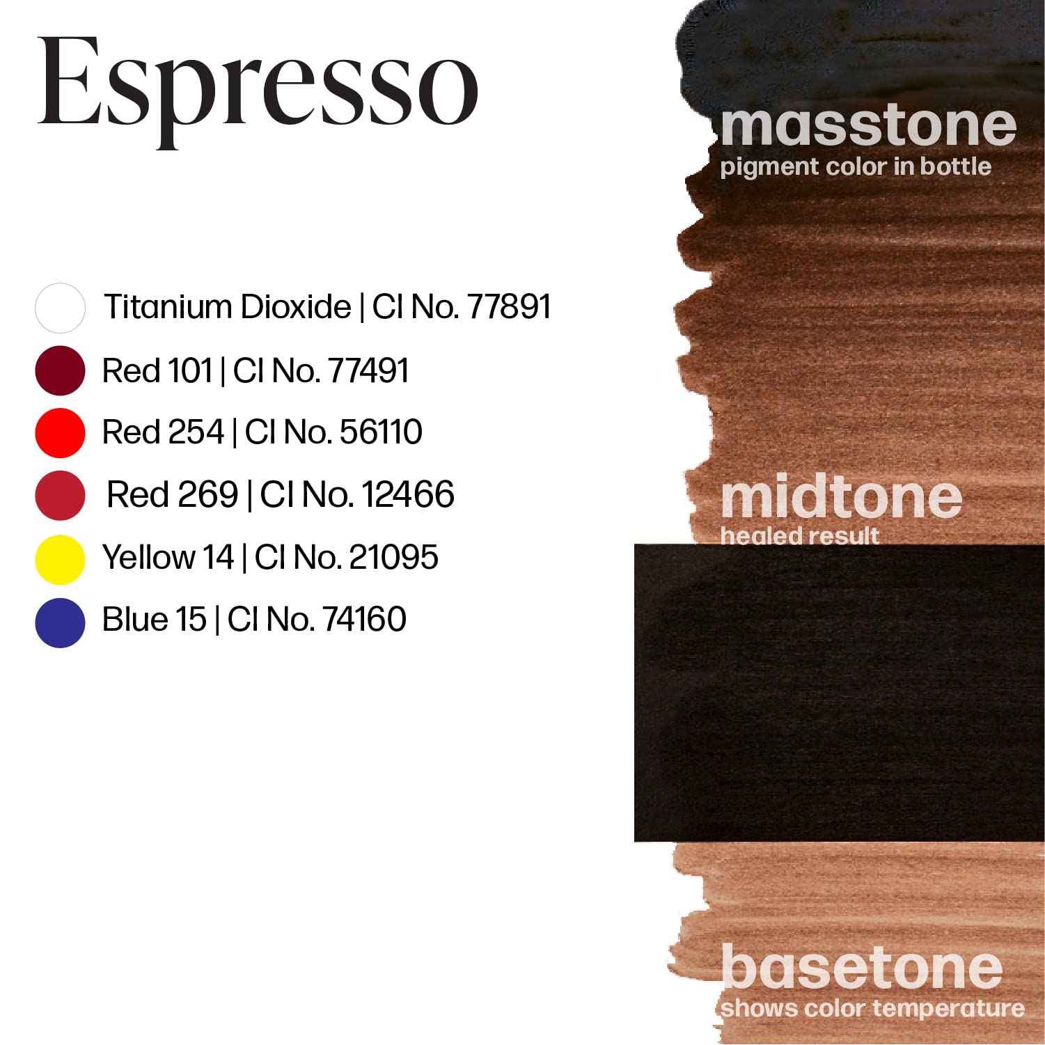 Perma Blend Espresso Brown ink jar closeup ensuring reliable pigmentation.