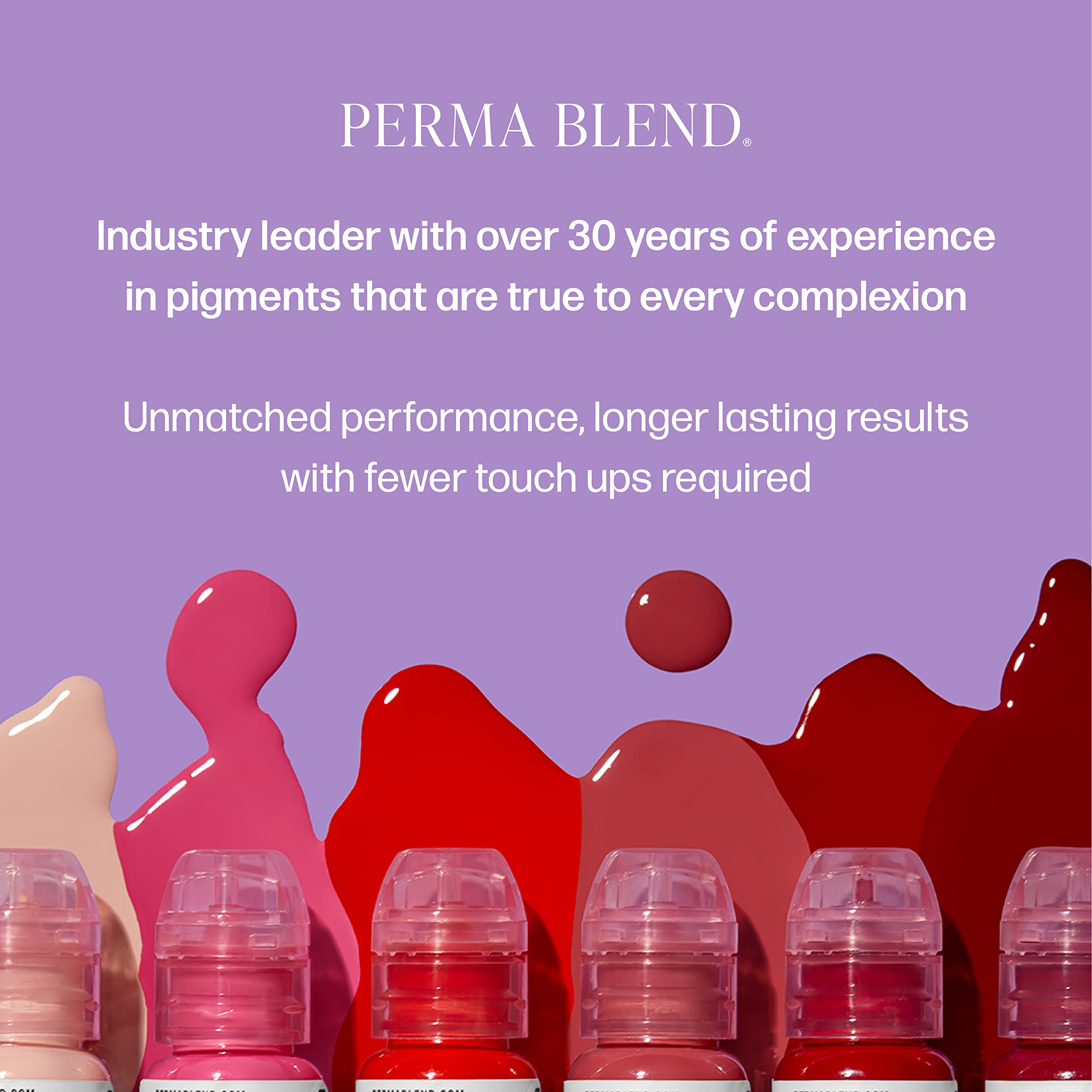 Perma Blend Forest Brown skin swatch closeup shows color stability after healing
