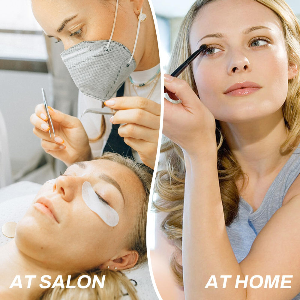 PERMANIA lash lift results close-up with curled lashes