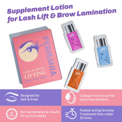 PERMANIA setting sachets ensuring reliable curl for lashes and brows