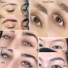 PERMANIA application tools enable precise lash lifting at home.