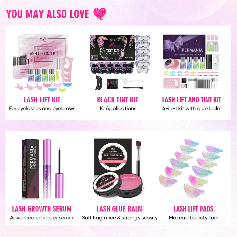 PERMANIA lash lift kit clear lash glue provides clean bonding and tidy removal.