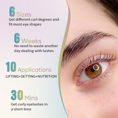 PERMANIA lash lift kit with glue balm close-up demonstrating strong hold and easy cleanup.